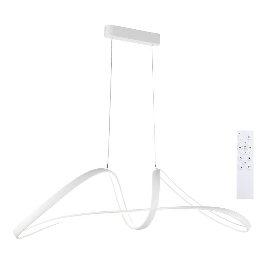 Brilagi - LED Stmívatelný lustr na lanku TWISTER LED/60W/230V 3000-6000K bílá + dálkové ovládání