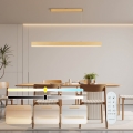 Brilagi - LED Stmívatelný lustr SLEEKLINE SMART LED/40W/230V Wi-Fi Tuya dekor dubu + dálkové ovládání