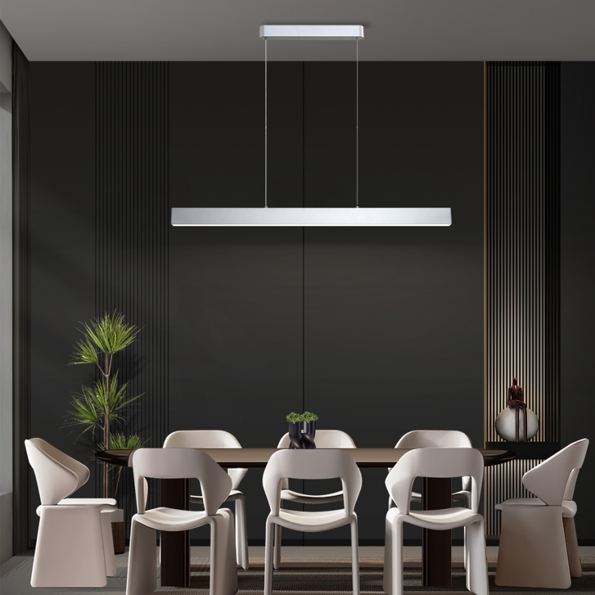 Brilagi - LED Stmívatelný lustr na lanku SLEEKLINE SMART LED/40W/230V 3000-6000K Wi-Fi Tuya stříbrná + dálkové ovládání