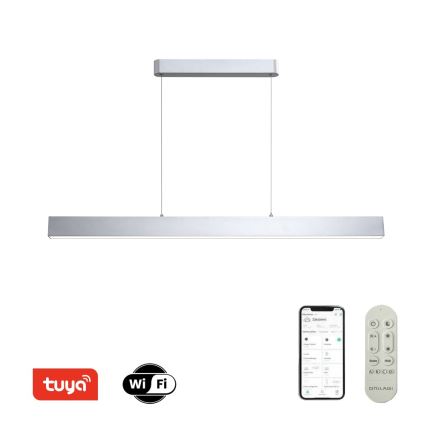 Brilagi - LED Stmívatelný lustr na lanku SLEEKLINE SMART LED/40W/230V 3000-6000K Wi-Fi Tuya stříbrná + dálkové ovládání