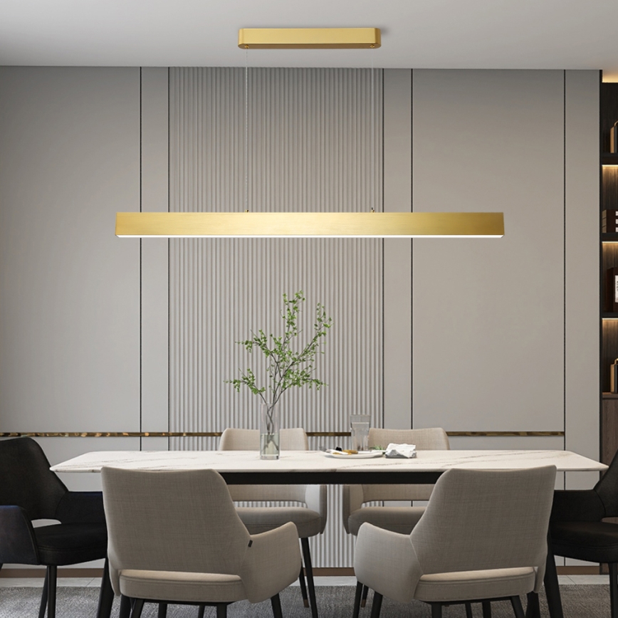 Brilagi - LED Stmívatelný lustr na lanku SLEEKLINE SMART LED/40W/230V 3000-6000K Wi-Fi Tuya zlatá + dálkové ovládání