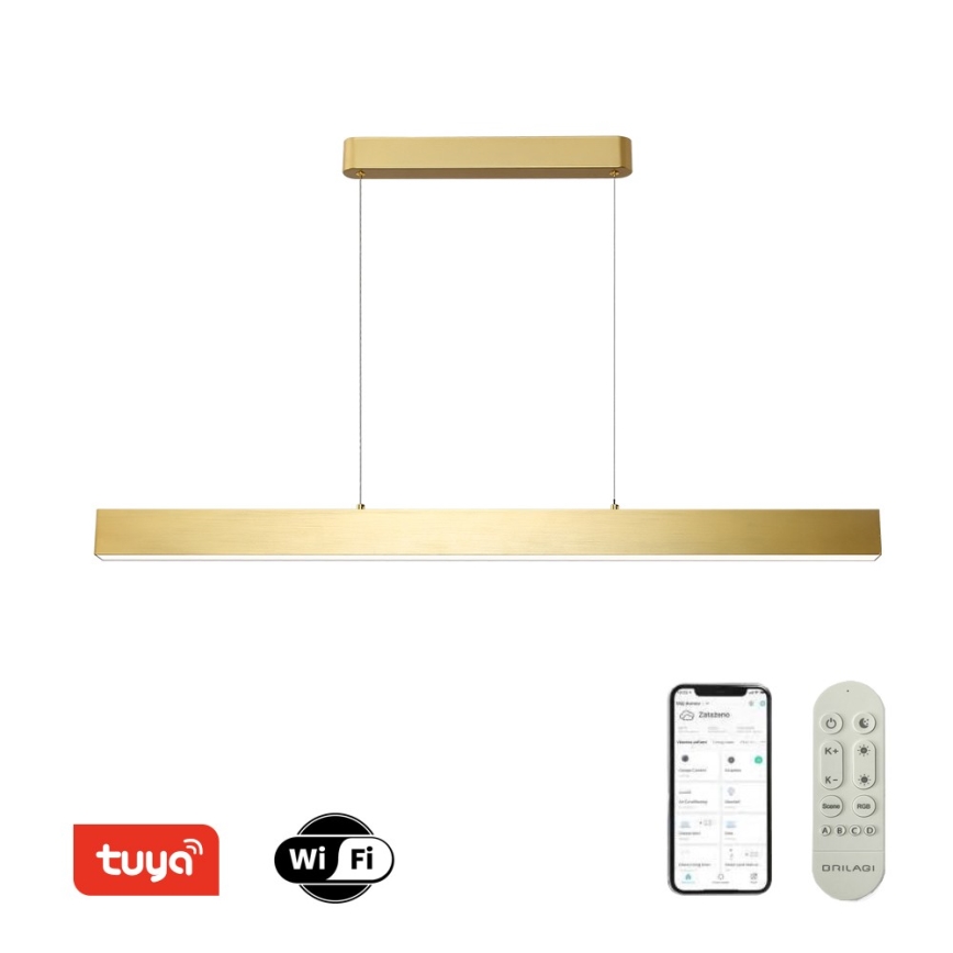 Brilagi - LED Stmívatelný lustr na lanku SLEEKLINE SMART LED/40W/230V 3000-6000K Wi-Fi Tuya zlatá + dálkové ovládání