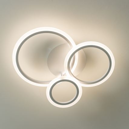 Brilagi - LED Stmívatelný přisazený lustr ORBITS LED/40W/230V 3000-6500K bílá + dálkové ovládání