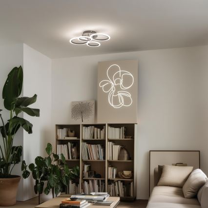 Brilagi - LED Stmívatelný přisazený lustr ORBITS LED/50W/230V 3000-6500K + dálkové ovládání