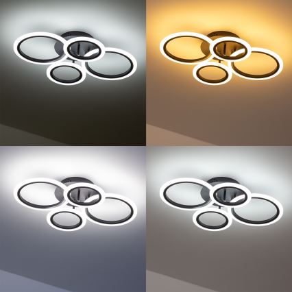 Brilagi - LED Stmívatelný přisazený lustr ORBITS LED/50W/230V 3000-6500K + dálkové ovládání