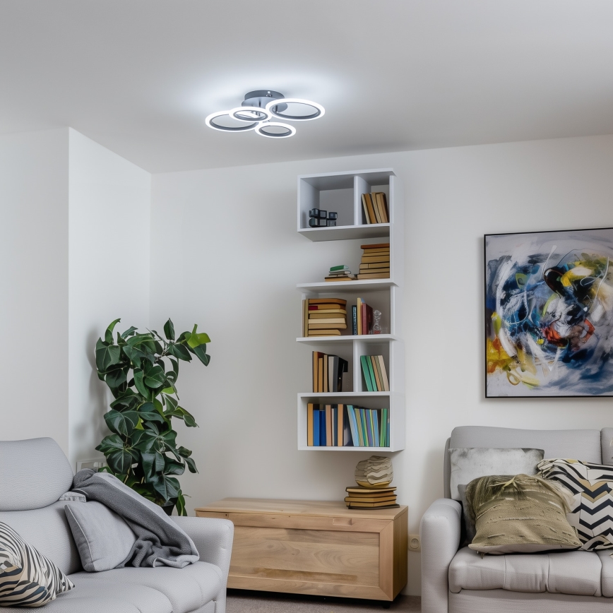 Brilagi - LED Stmívatelný přisazený lustr ORBITS LED/50W/230V 3000-6500K + dálkové ovládání