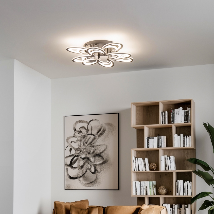 Brilagi - LED Stmívatelný přisazený lustr TWIST LED/125W/230V 3000-6500K + dálkové ovládání