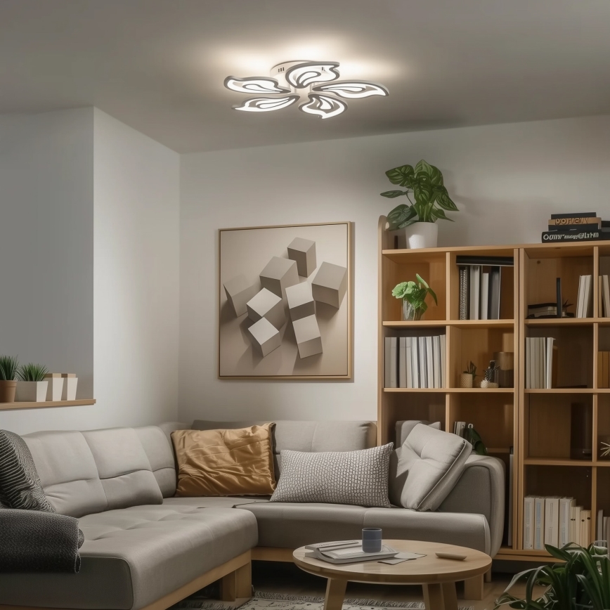 Brilagi - LED Stmívatelný přisazený lustr TWIST LED/125W/230V 3000-6500K + dálkové ovládání