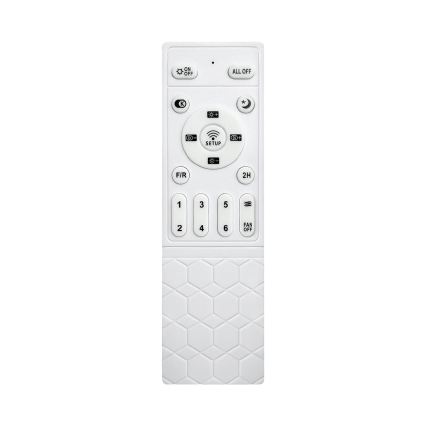 Brilagi - LED Stmívatelný stropní ventilátor LED/32W/230V 3000-6500K pr. 95 cm černá/hnědá + dálkové ovládání