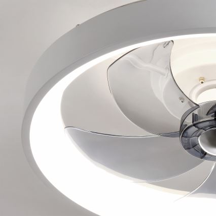 Brilagi - LED Stmívatelný stropní ventilátor LED/34W/230V 3000-6500K pr. 50 cm bílá + dálkové ovládání