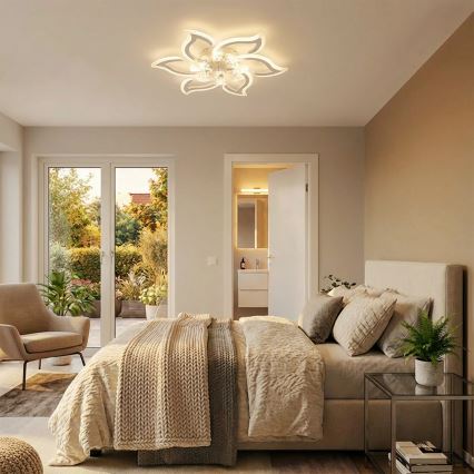 Brilagi - LED Stmívatelný stropní ventilátor LED/34W/230V pr. 83 cm bílá + dálkové ovládání