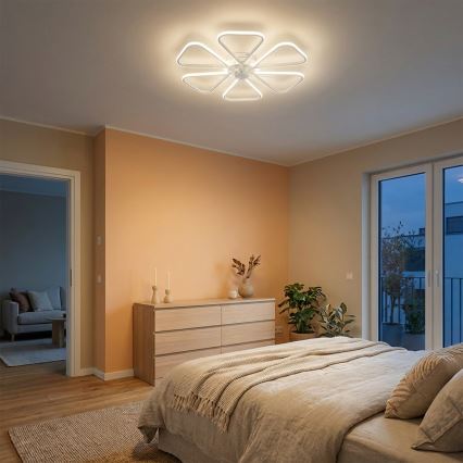 Brilagi - LED Stmívatelný stropní ventilátor LED/38W/230V 3000-6500K pr. 76 cm bílá + dálkové ovládání