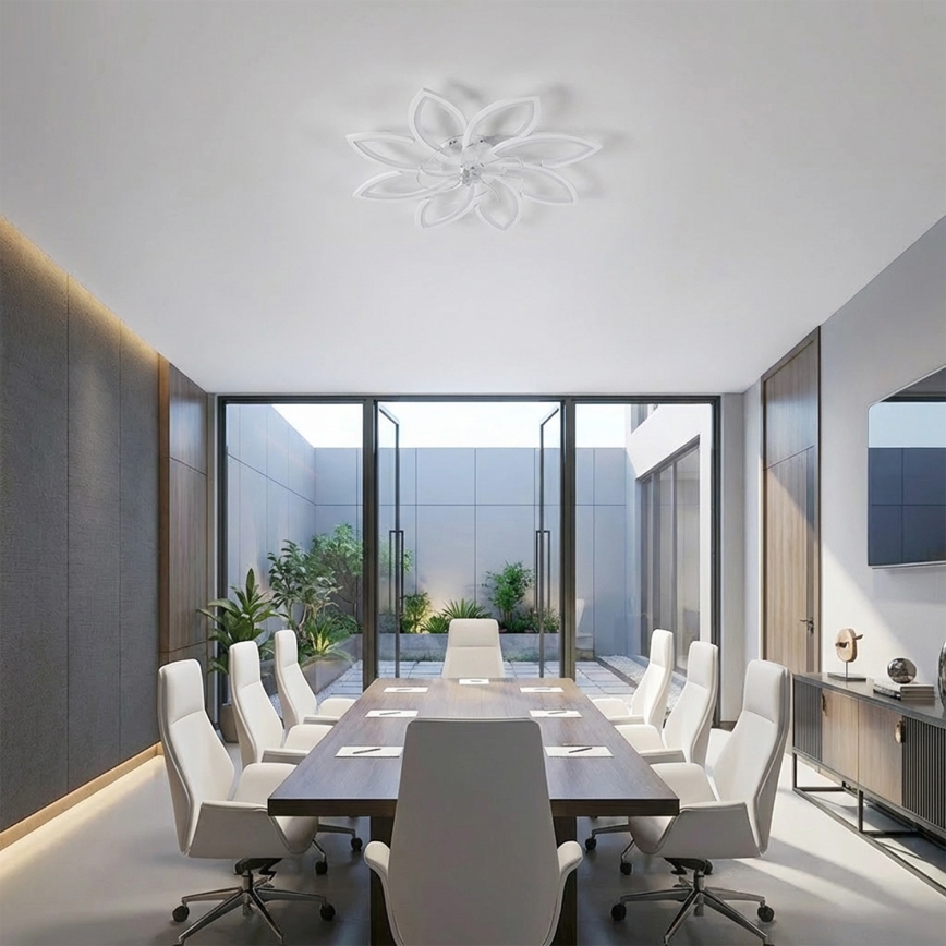 Brilagi - LED Stmívatelný stropní ventilátor LED/43W/230V pr. 90 cm bílá + dálkové ovládání