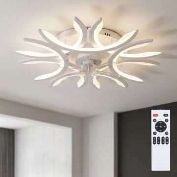 Brilagi - LED Stmívatelný stropní ventilátor LED/70W/230V 3000-6500K pr. 76 cm bílá + dálkové ovládání