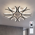 Brilagi - LED Stmívatelný stropní ventilátor LED/70W/230V 3000-6500K pr. 76 cm černá + dálkové ovládání