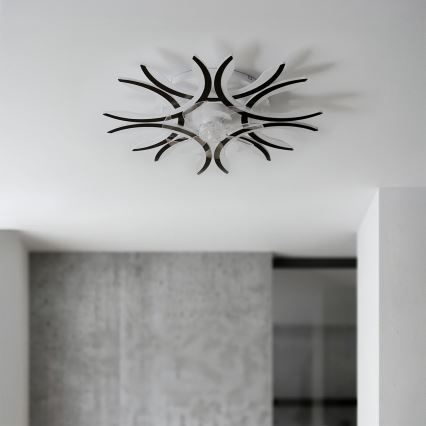 Brilagi - LED Stmívatelný stropní ventilátor LED/70W/230V pr. 76 cm černá + dálkové ovládání