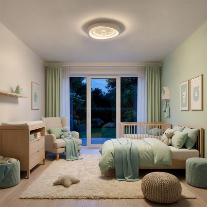 Brilagi - LED Stmívatelný stropní ventilátor LED/80W/230V 3000-6500K pr. 50 cm bílá + dálkové ovládání