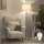 Brilagi - LED Stojací lampa CERIA 1xE27/20W/230V pr. 45 cm béžová/zlatá