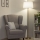 Brilagi - LED Stojací lampa CERIA 1xE27/20W/230V pr. 45 cm bílá/zlatá