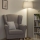Brilagi - LED Stojací lampa CERIA 1xE27/20W/230V pr. 45 cm šedá/zlatá
