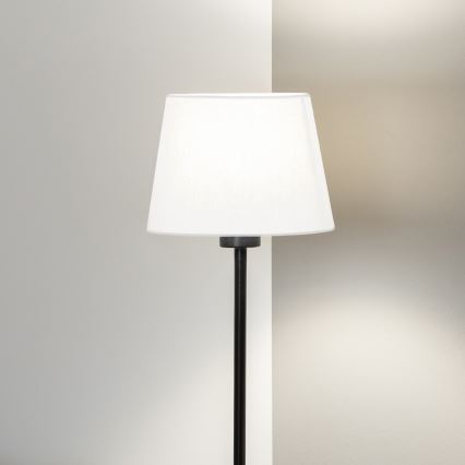 Brilagi - LED Stojací lampa CERIA 1xE27/40W/230V pr. 20,5 cm bílá/černá