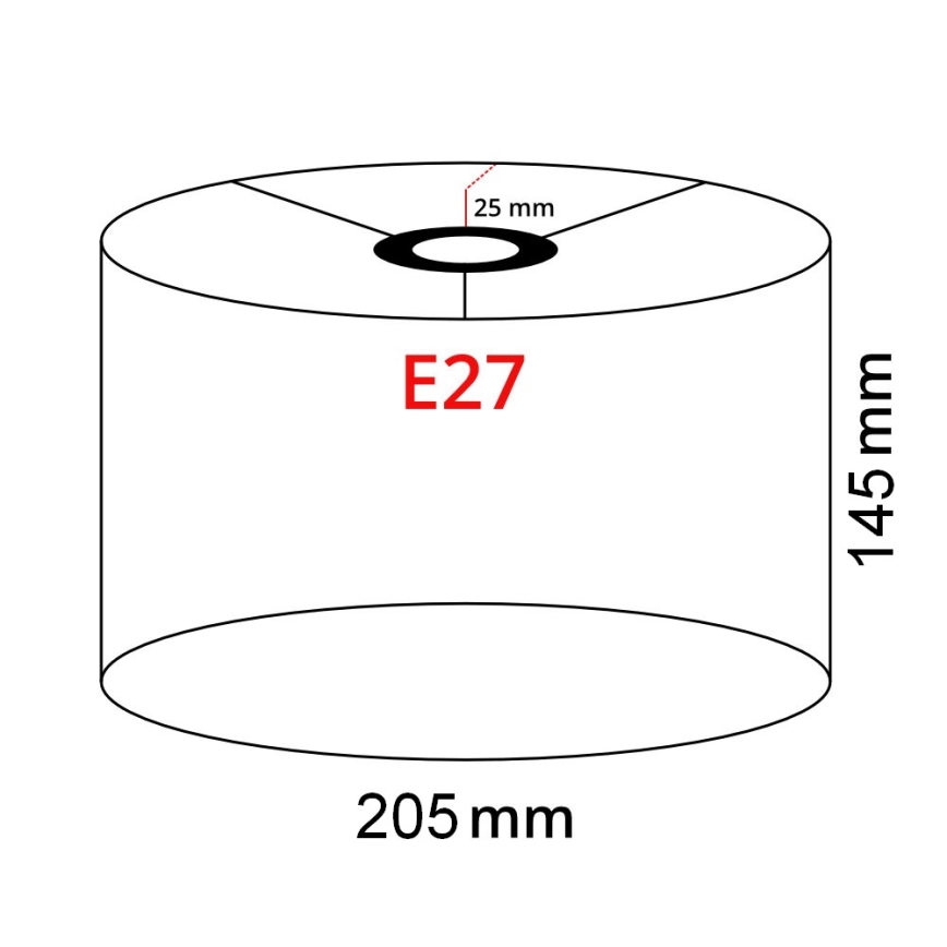 Brilagi - LED Stojací lampa CERIA 1xE27/40W/230V pr. 20,5 cm šedá/bílá