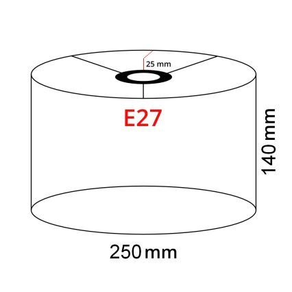 Brilagi - LED Stojací lampa CERIA 1xE27/40W/230V pr. 25 cm šedá/černá