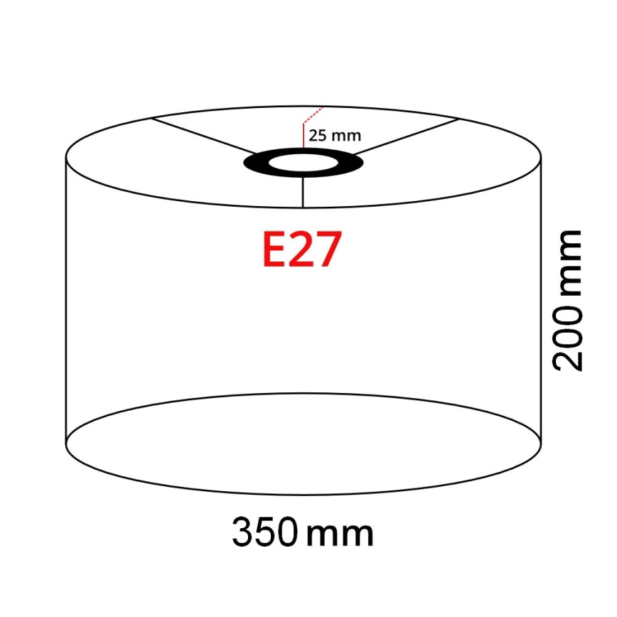 Brilagi - LED Stojací lampa CERIA 1xE27/40W/230V pr. 35 cm béžová/bílá