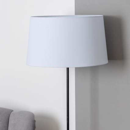 Brilagi - LED Stojací lampa CERIA 1xE27/40W/230V pr. 45 cm bílá/černá