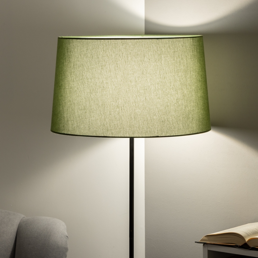 Brilagi - LED Stojací lampa CERIA 1xE27/40W/230V pr. 45 cm zelená/černá