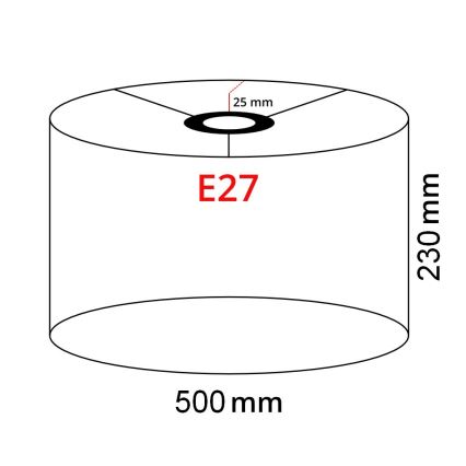 Brilagi - LED Stojací lampa CERIA 1xE27/40W/230V pr. 50 cm béžová/bílá