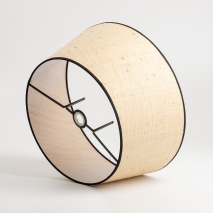 Brilagi - LED Stojací lampa CERIA 1xE27/40W/230V pr. 50 cm béžová/černá