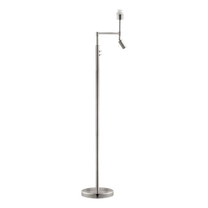 BRILAGI - LED Stojací lampa CERIA 1xE27/60W/230V + LED/2,1W pr. 45 cm matný chrom/bílá