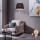 BRILAGI - LED Stojací lampa CERIA 1xE27/60W/230V + LED/2,1W pr. 30 cm matný chrom/černá