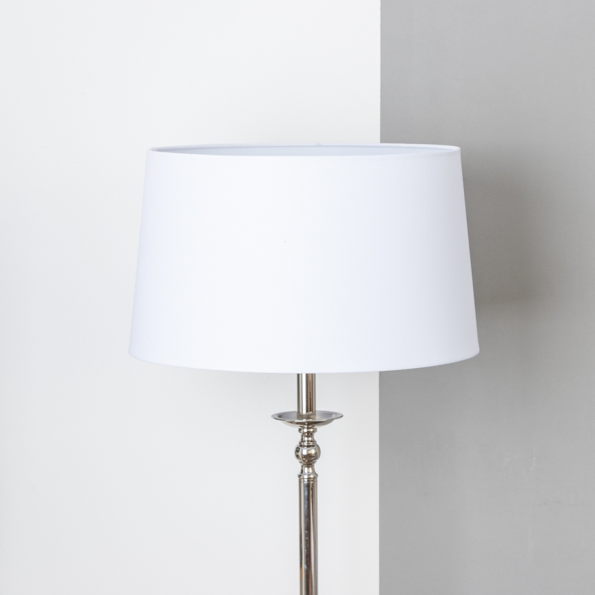 Brilagi - LED Stojací lampa CERIA 1xE27/60W/230V pr. 45 cm lesklý chrom/bílá