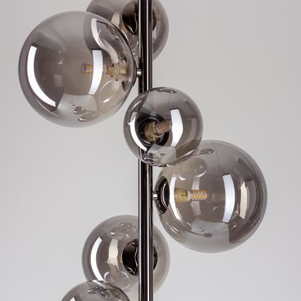 Brilagi - LED Stojací lampa MILLA 7xG9/3W/230V černý chrom/kouřová