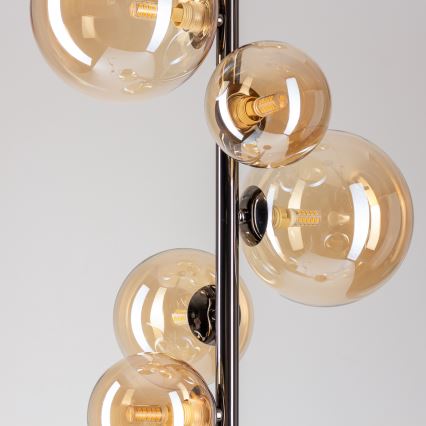 Brilagi - LED Stojací lampa MILLA 7xG9/3W/230V černý chrom/zlatá