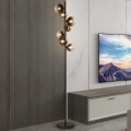 Brilagi - LED Stojací lampa MILLA 7xG9/3W/230V hnědá/kouřová hnědá