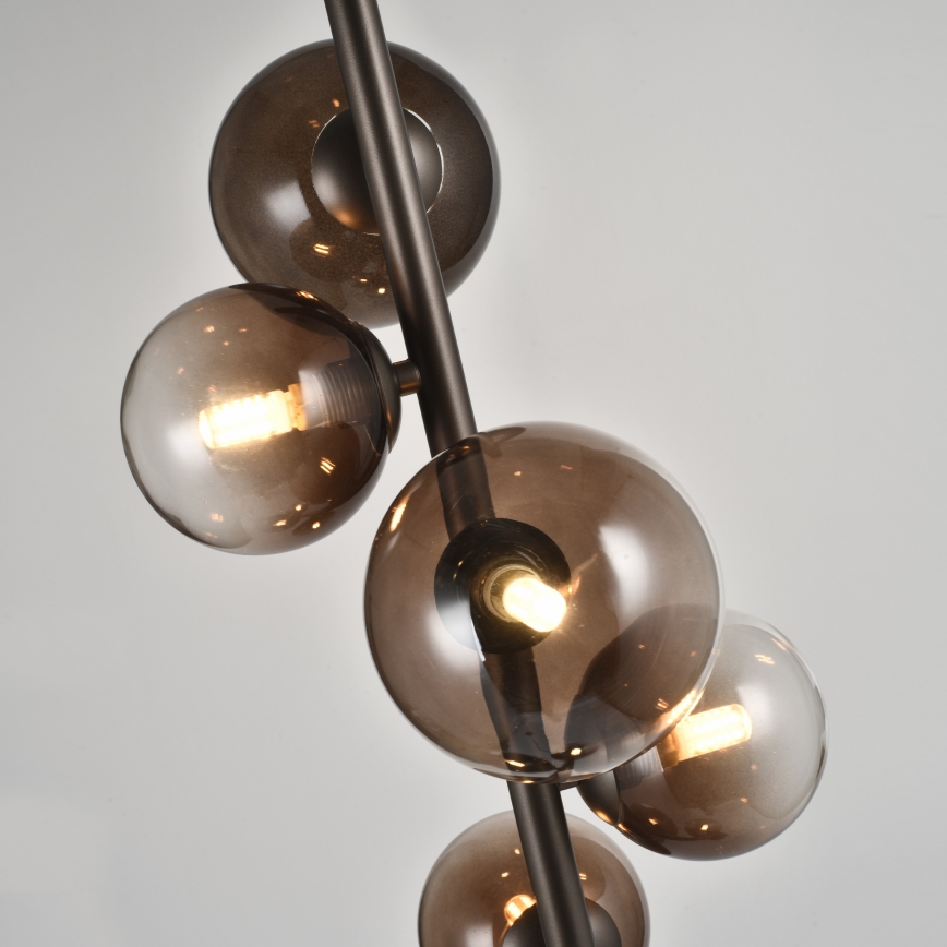 Brilagi - LED Stojací lampa MILLA 7xG9/3W/230V hnědá/kouřová hnědá