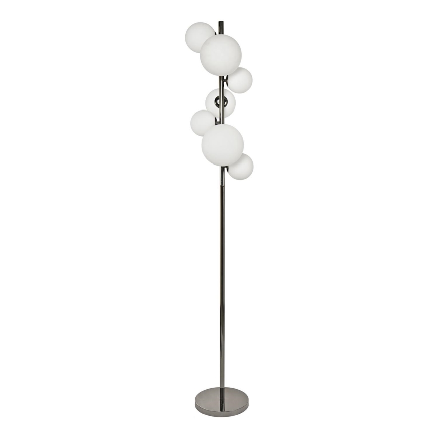 Brilagi - LED Stojací lampa MILLA 7xG9/3W/230V lesklý chrom/bílá