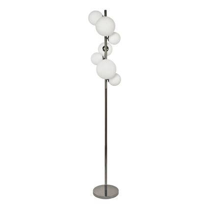 Brilagi - LED Stojací lampa MILLA 7xG9/3W/230V lesklý chrom/bílá