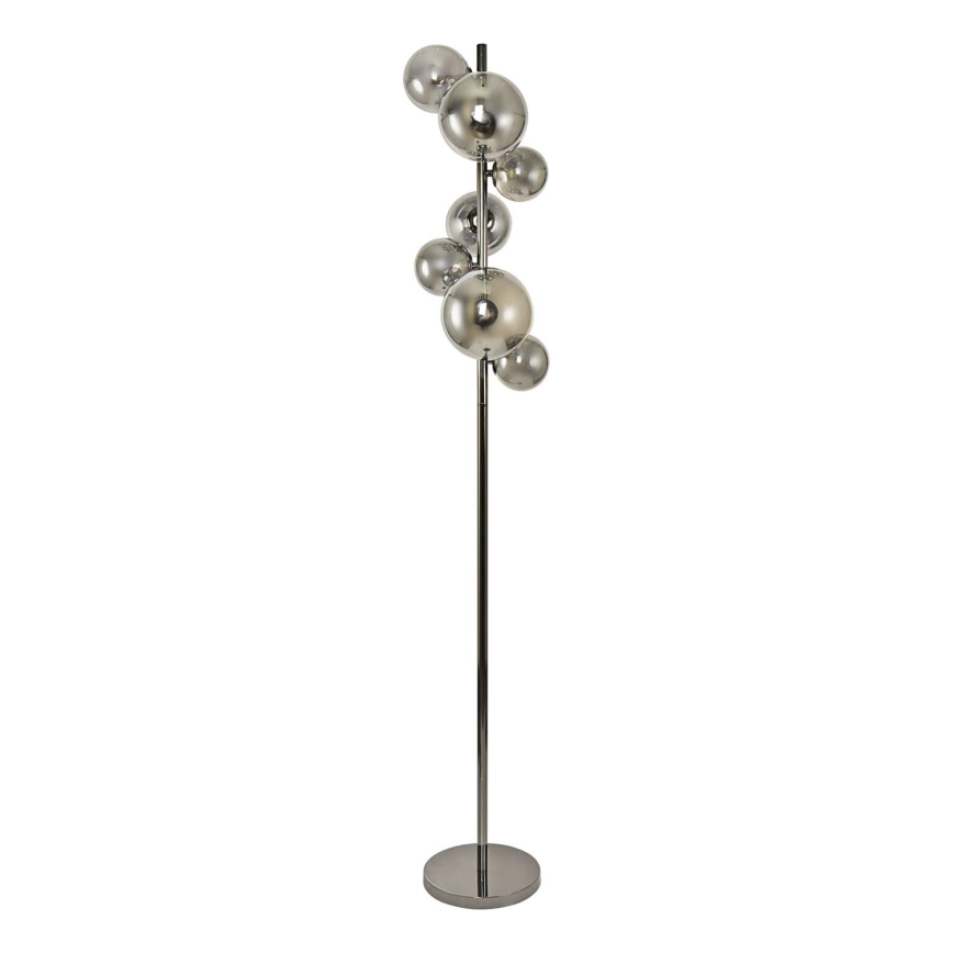 Brilagi - LED Stojací lampa MILLA 7xG9/3W/230V lesklý chrom/kouřová