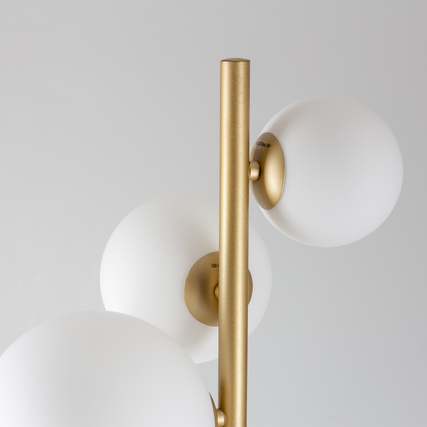 Brilagi - LED Stojací lampa MILLA 7xG9/3W/230V zlatá/bílá
