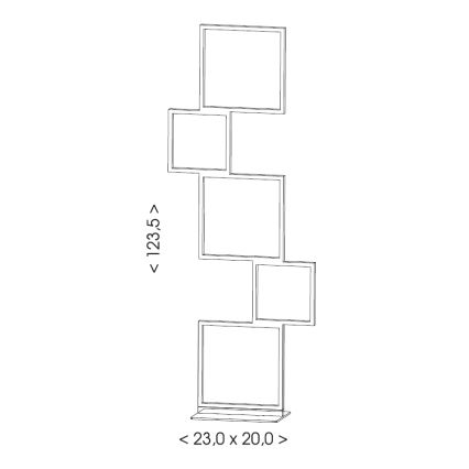 Brilagi - LED Stojací lampa SHIFT LED/36W/230V 4000K 123 cm černá