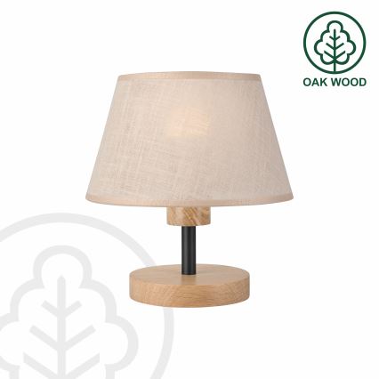 Brilagi - LED Stolní lampa ANTHONY 1xE14/40W/230V dub/béžová