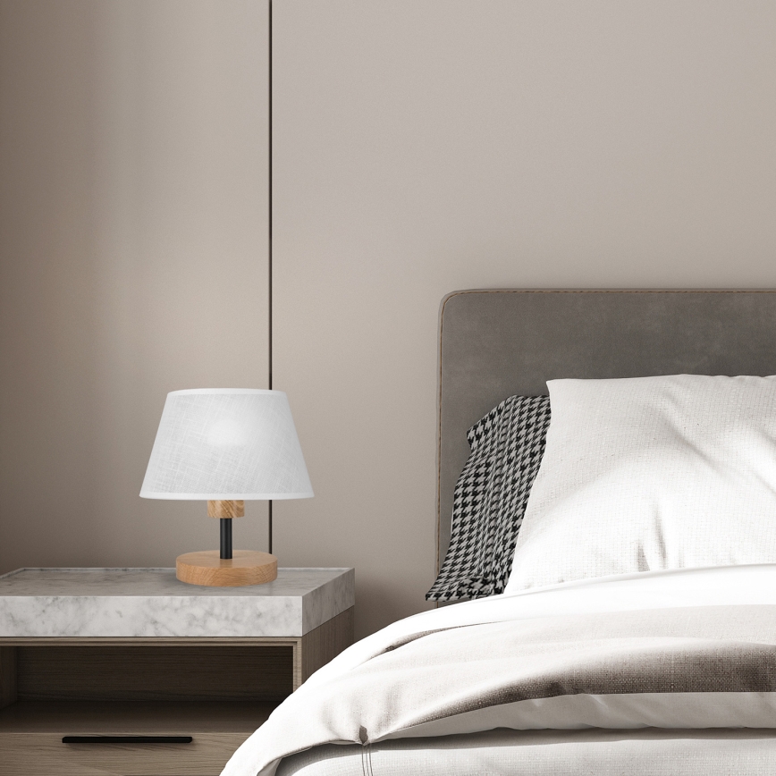 Brilagi - LED Stolní lampa ANTHONY 1xE14/40W/230V dub/bílá