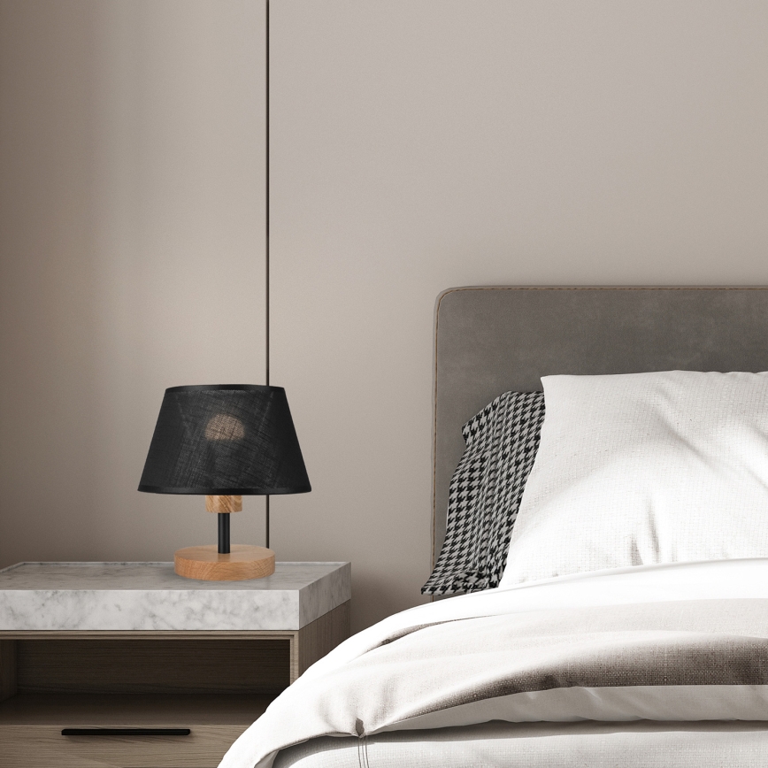 Brilagi - LED Stolní lampa ANTHONY 1xE27/60W/230V dub/černá