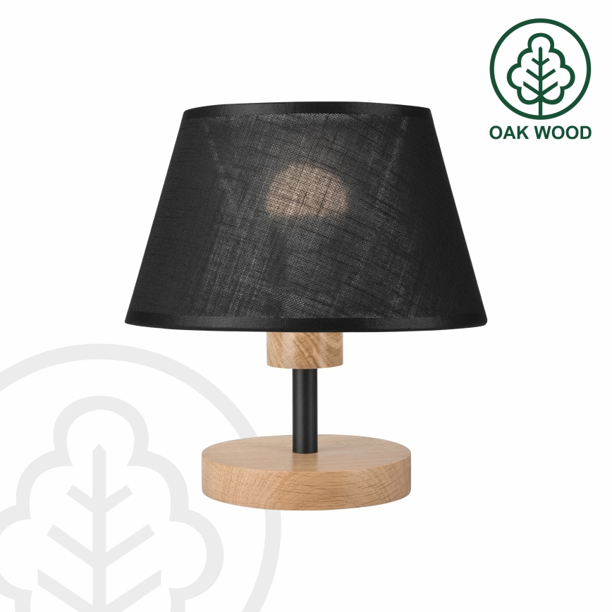 Brilagi - LED Stolní lampa ANTHONY 1xE27/60W/230V dub/černá