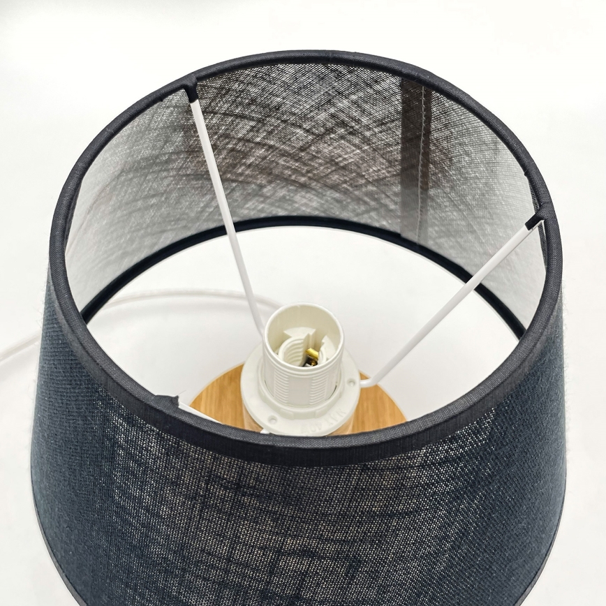 Brilagi - LED Stolní lampa ANTHONY 1xE27/60W/230V dub/černá