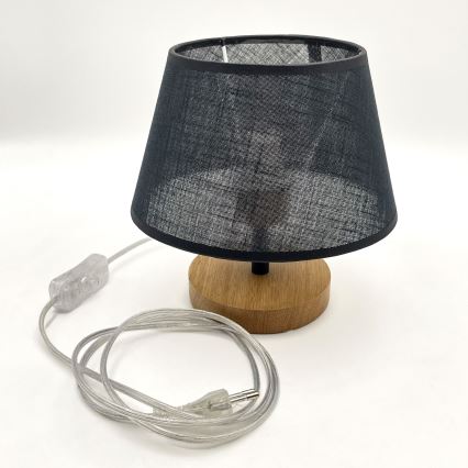 Brilagi - LED Stolní lampa ANTHONY 1xE27/60W/230V dub/černá